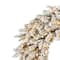24" Warm White Dura-Lit® LED Frosted Gold Wreath